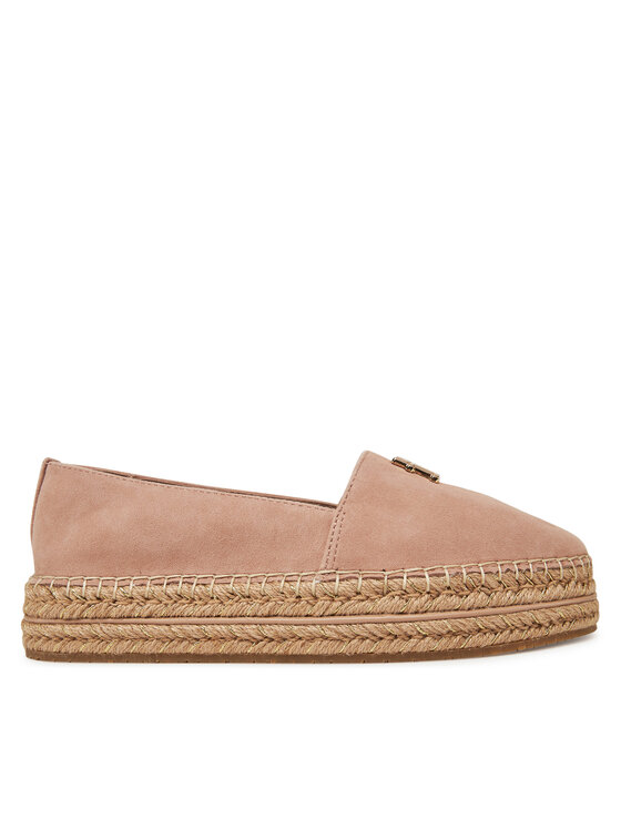 Espadrile Tommy Hilfiger Suede Platform Espadrille FW0FW08586 Bej