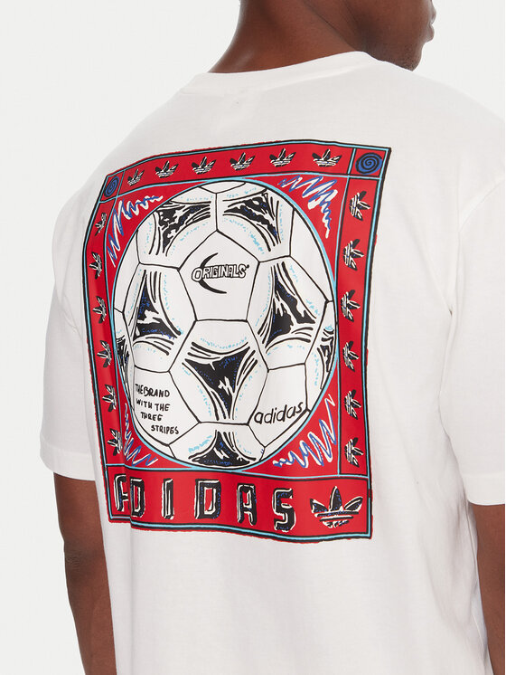 adidas adidas T-Shirt Graphic JX3094 Biały Regular Fit