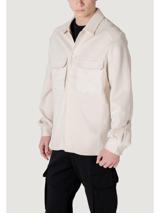 Antony Morato Antony Morato Felpa REGULAR FIT WITH LOGOED RUBBER FLAG Bianco Regular Fit
