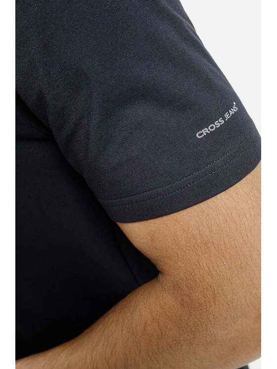 Cross Jeans Cross Jeans T-Shirt 16128-310 Granatowy Regular Fit