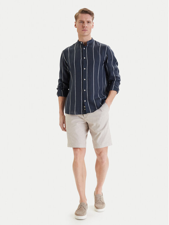 Bugatti Bugatti Stoffshorts 1949-76419C Écru Regular Fit