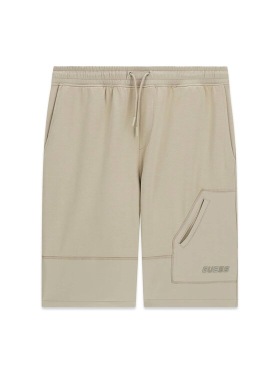 Guess Guess Spodnie materiałowe 181495 Beżowy Regular Fit