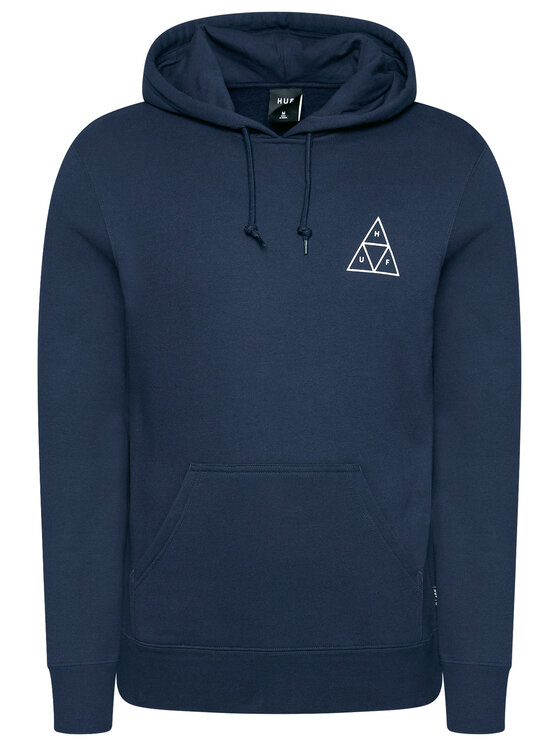 HUF HUF Pulóver Essentials Tt PF00100 Sötétkék Regular Fit