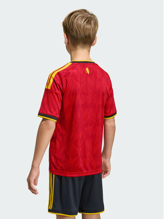 adidas adidas Koszulka techniczna Belgium 26 Home Kids Jersey Czerwony Regular Fit