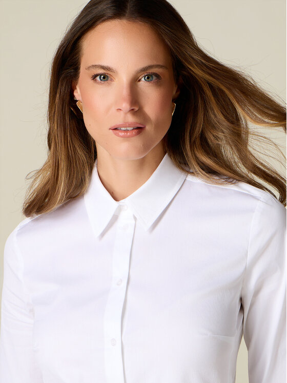 Oltre Oltre Koszula 5078R203186N011 Biały Slim Fit