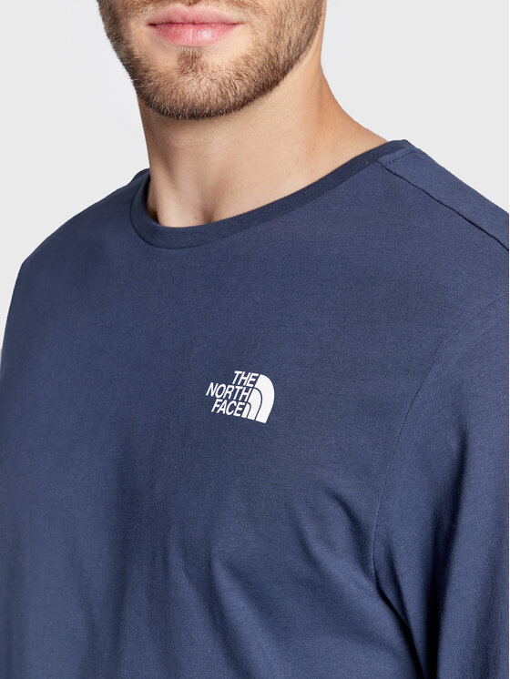 The North Face The North Face Longsleeve Simple Dome NF0A3L3B Granatowy Regular Fit