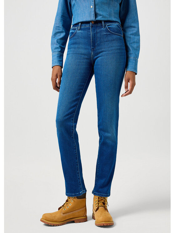 Wrangler Wrangler Jeansy STRAIGHT Niebieski Regular Fit