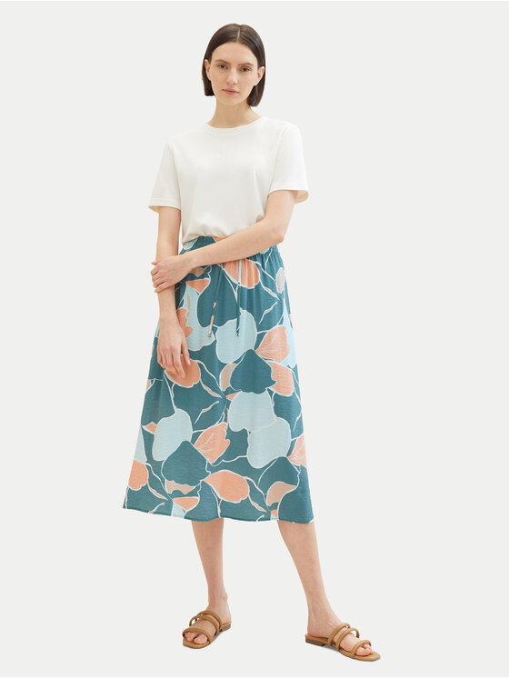 Tom Tailor Tom Tailor Φούστα midi 1040348 Πράσινο Regular Fit