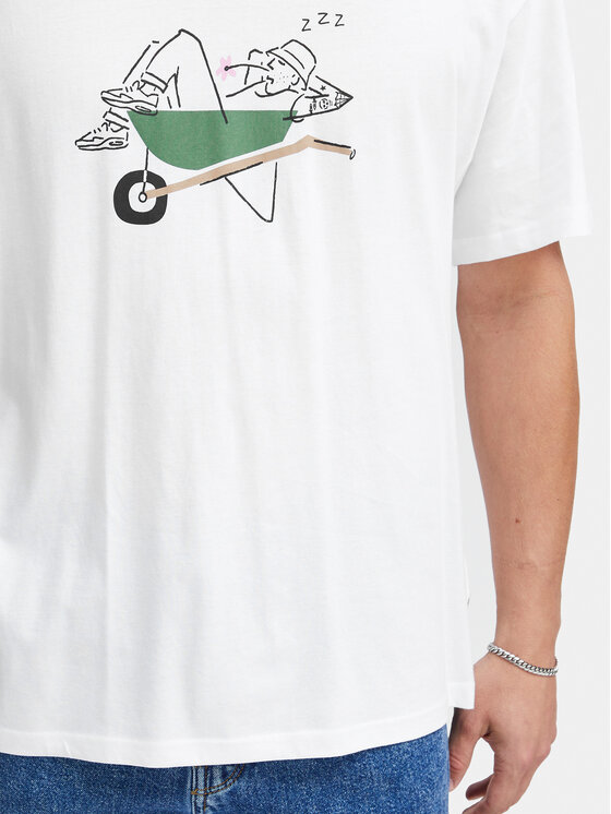 Solid Solid T-Shirt Iners 21108134 Weiß Regular Fit