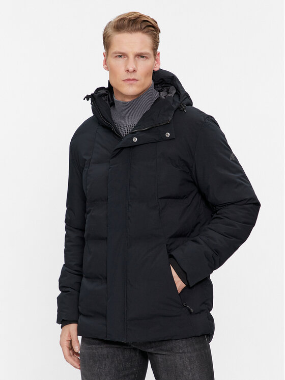 4F 4F Зимова куртка 4FAW23TDJAM249 Чорний Regular Fit