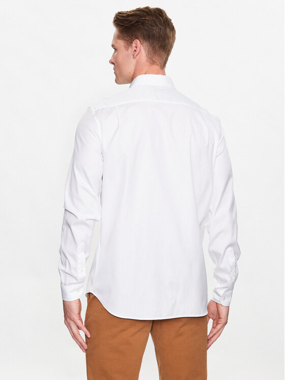 Lacoste Lacoste Πουκάμισο CH2933 Λευκό Regular Fit