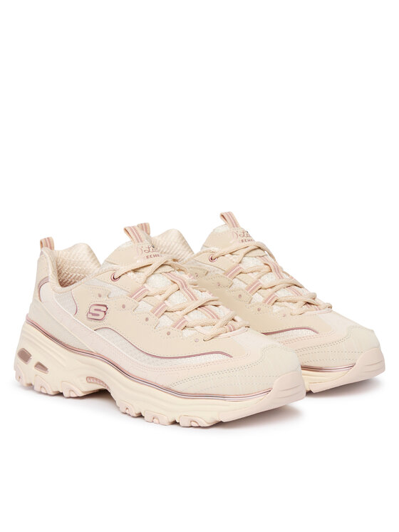 Skechers Skechers Sneakersy D'Lites 150873 Beżowy