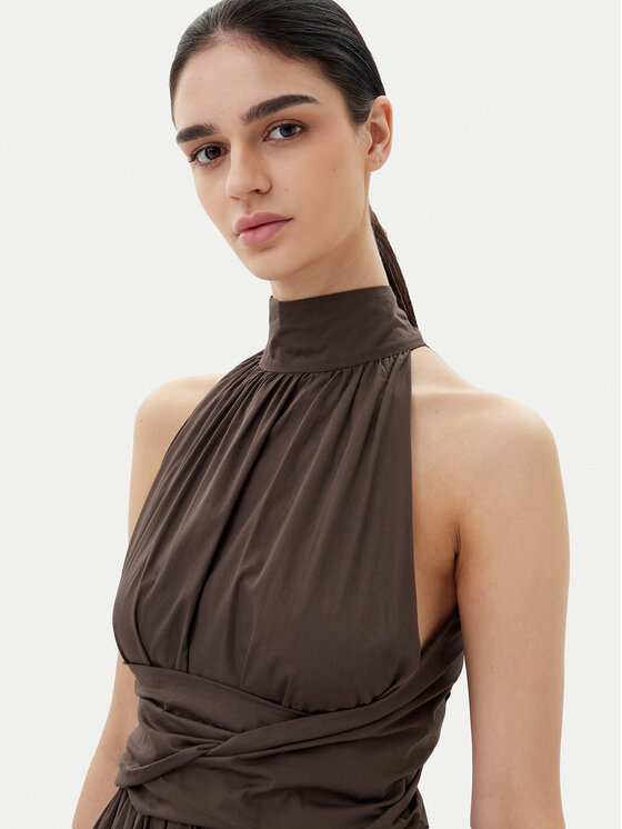 ViCOLO ViCOLO Rochie cocktail TD0606 Maro Regular Fit