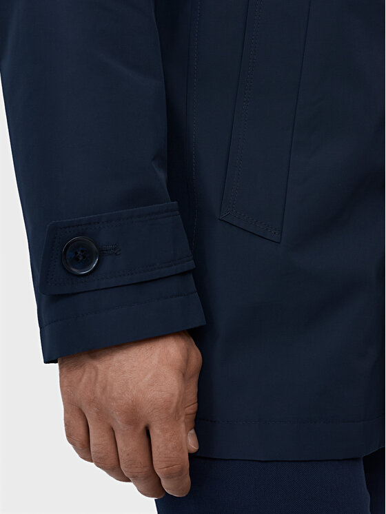 Evenemen Evenemen Płaszcz zimowy LEONE NAVY Granatowy Slim Fit