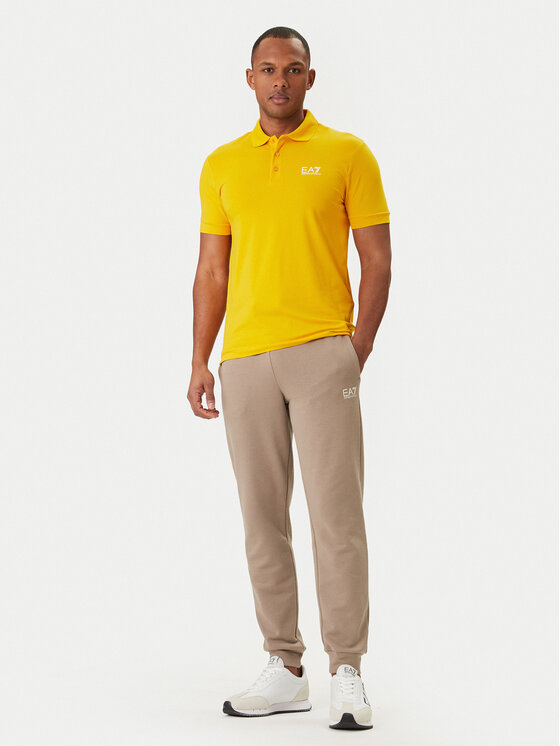 EA7 Emporio Armani EA7 Emporio Armani Polo 8NPF14 PJVQZ U2102 Żółty Regular Fit