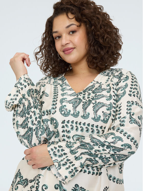 Fiorella Rubino Fiorella Rubino Bluzka 2076T002461N0S1 Zielony A-Line Fit