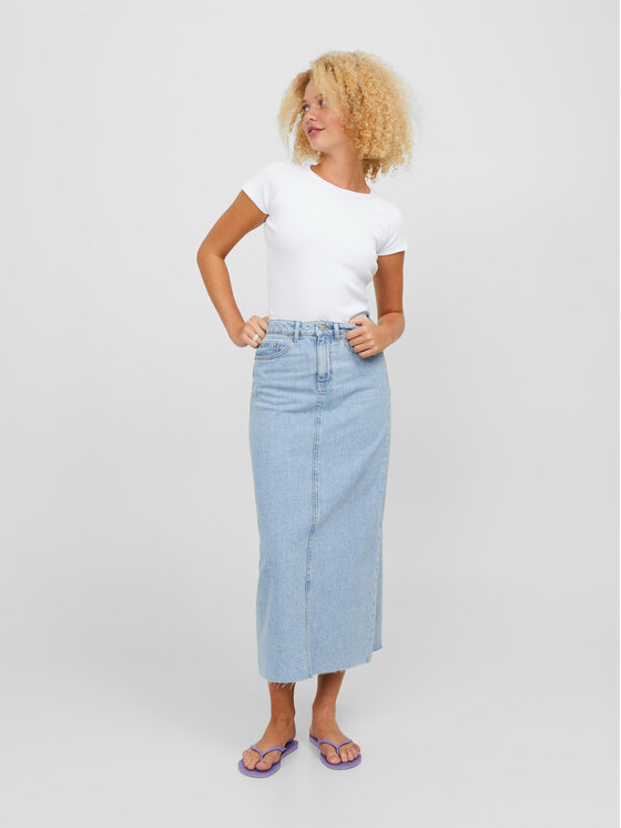 JJXX JJXX Spódnica jeansowa Aura 12247916 Niebieski Regular Fit
