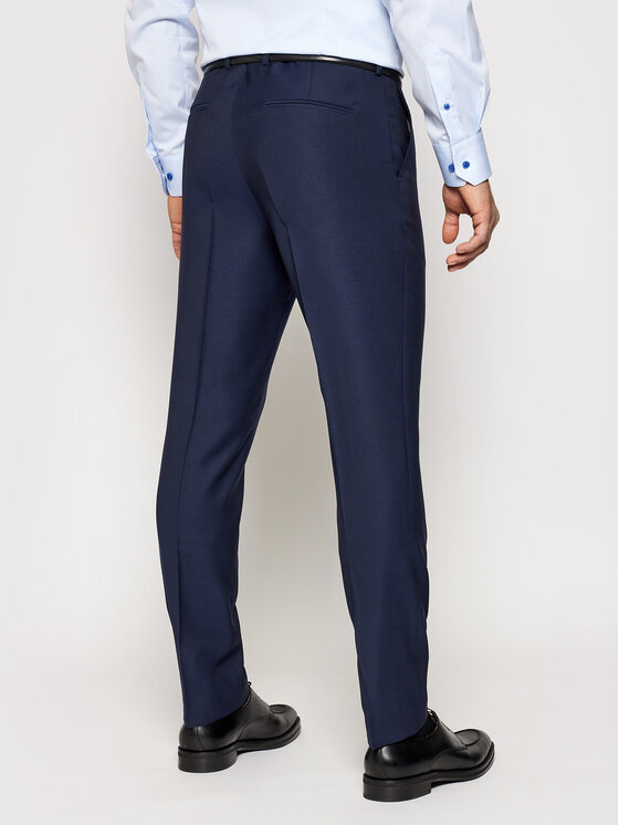 Oscar Jacobson Oscar Jacobson Obleka Faron 2179 5674 Mornarsko modra Slim Fit