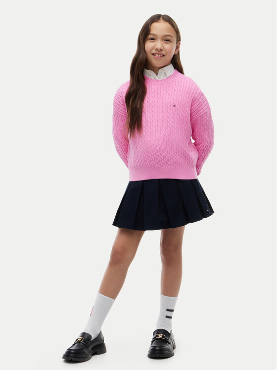 Tommy Hilfiger Tommy Hilfiger Πουλόβερ KG0KG08848 Ανοιχτό ροζ Regular Fit