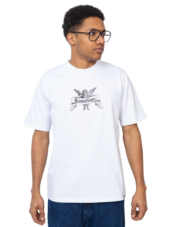 Kamuflage Kamuflage T-Shirt Hellfire Biały Oversize