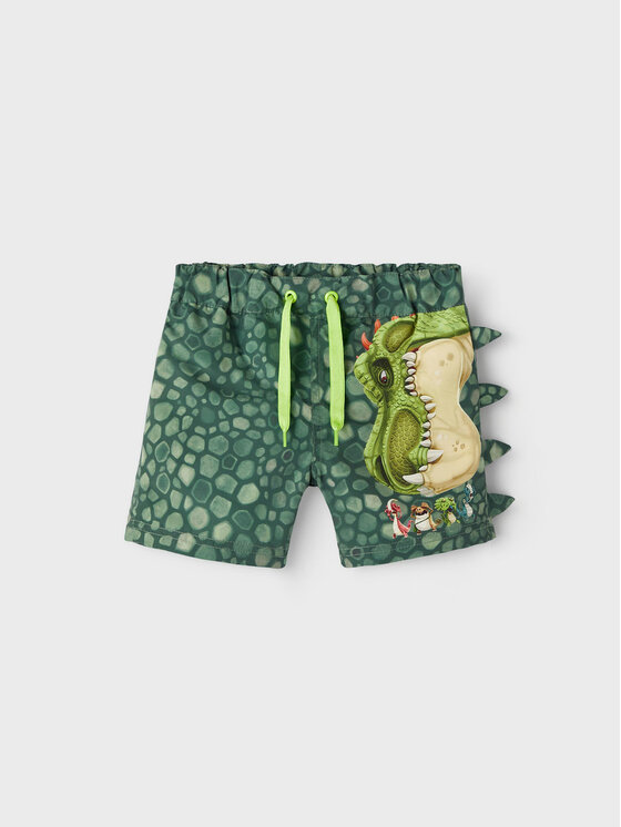 NAME IT NAME IT Pantaloncini da bagno GIGANTOSAURUS 13213888 Verde Regular Fit