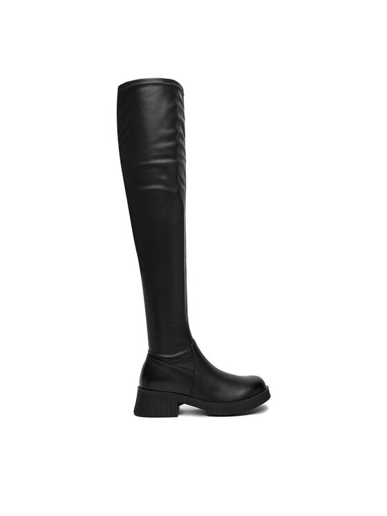 DeeZee DeeZee Čizme preko koljena TYA81-J218 Crna