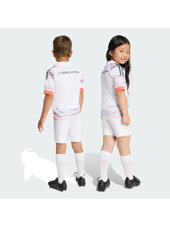 adidas adidas Komplet sportowy FC Bayern 25/26 Away Mini Kit Kids Biały Regular Fit