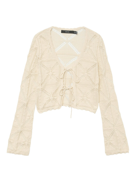 Vero Moda Vero Moda Kardigán Lola 10337188 Bézs Regular Fit