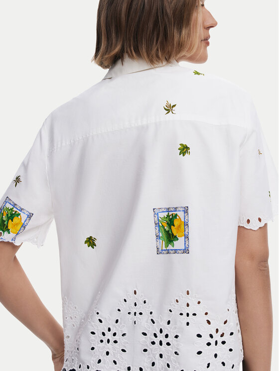 Desigual Desigual Camicia Afrodita 25SWCW17 Bianco Regular Fit
