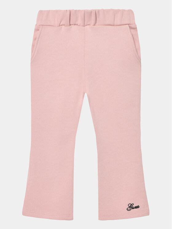 Guess Guess Hlače iz tkanine K3BQ12 KAD74 Roza Relaxed Fit