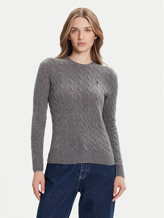 Polo Ralph Lauren Polo Ralph Lauren Пуловер 211971865501 Сив Slim Fit