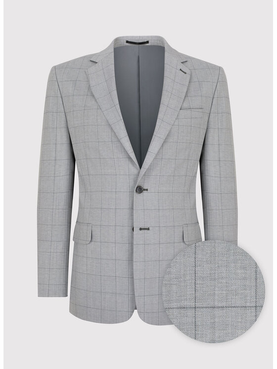 Pako Lorente Pako Lorente Garnitur P23SP-4G-015 Szary Slim Fit