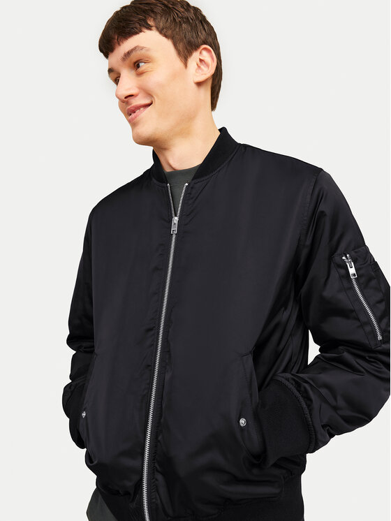 Jack & Jones Jack & Jones Kurtka bomber Ocean 12256857 Czarny Regular Fit