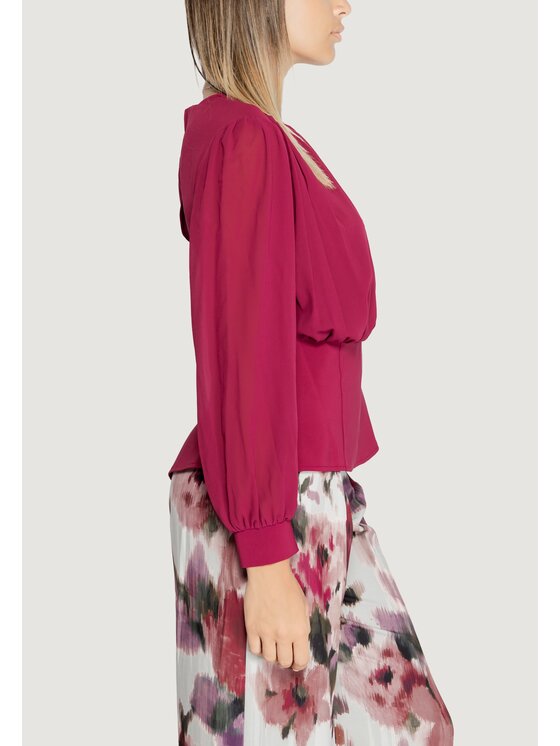 Rinascimento Rinascimento Blusa CFC0120049003 Bordeaux Shirt Fit