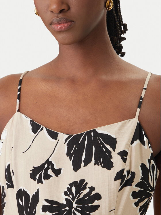 Vero Moda Vero Moda Letné šaty Jennifer 10341972 Béžová Regular Fit