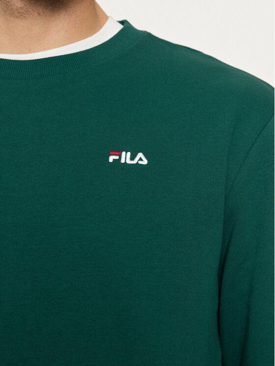Fila Fila Majica dugih rukava Brustem FAM0343 Zelena Regular Fit
