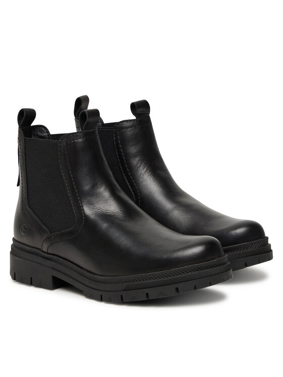 Tamaris Tamaris Kotníková obuv s elastickým prvkem 1-25407-45 Černá