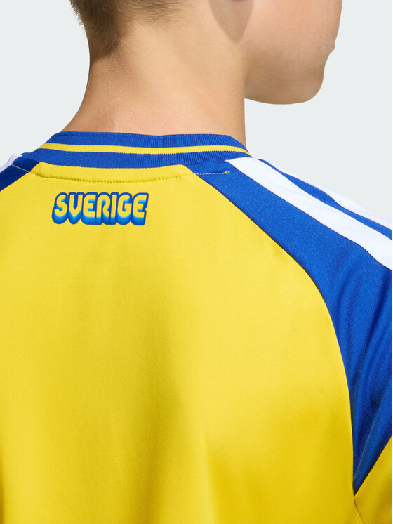 adidas adidas Koszulka techniczna Sweden 26 Home Kids Jersey Żółty Regular Fit