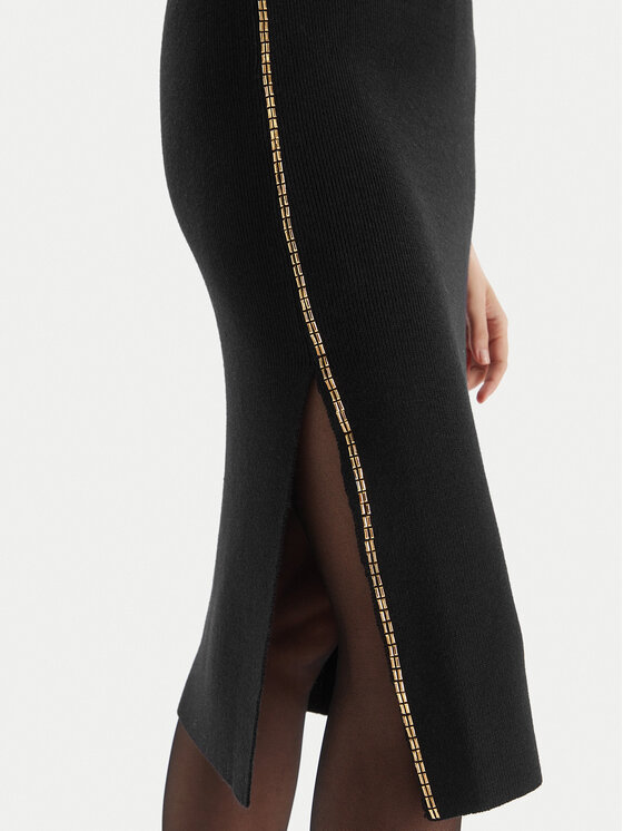 Simona Corsellini Simona Corsellini Zīmuļveida svārki A25CPGOE0101 Melns Slim Fit