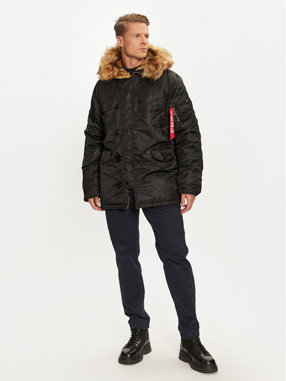Alpha Industries Alpha Industries Kurtka zimowa 103141 Czarny Regular Fit