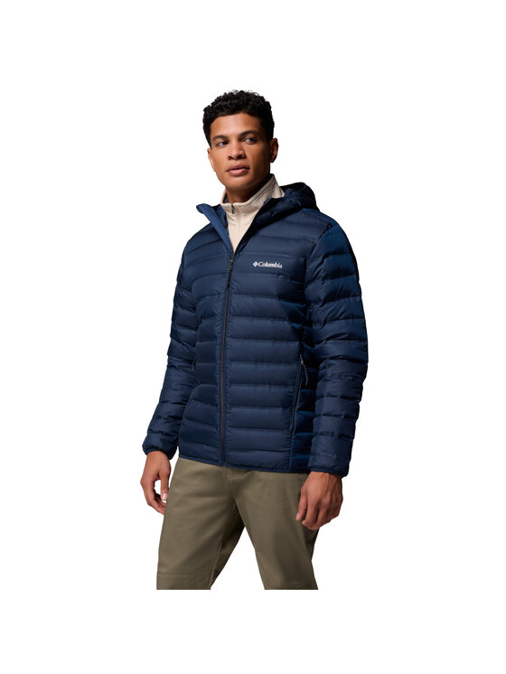 Columbia Columbia Kurtka przejściowa Lake 22 II Down Hooded Jacket Granatowy Regular Fit