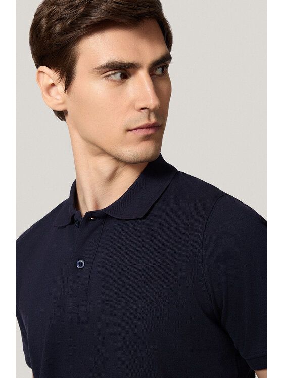 Próchnik Próchnik Polo PM5 PO073125000018 Granatowy Regular Fit