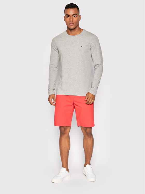 Tommy Hilfiger Tommy Hilfiger Longsleeve MW0MW10804 Γκρι Slim Fit