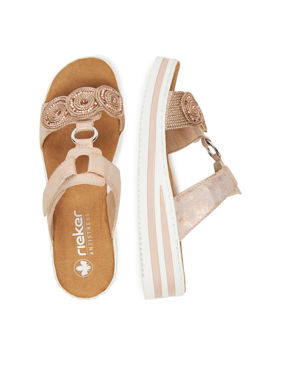 Rieker Rieker Pantoletten V0200-90 Rosa