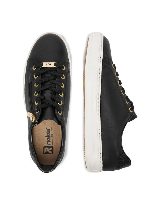 Rieker Rieker Sneakersy L59L1-01 Czarny