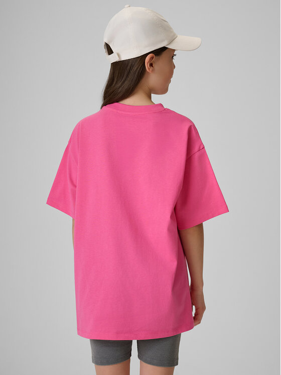 4F 4F T-Shirt SUMMER SPLASH Różowy Loose Fit