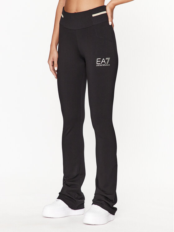 EA7 Emporio Armani Leggings 8NTP68 TJ01Z 0200 Crna Regular Fit