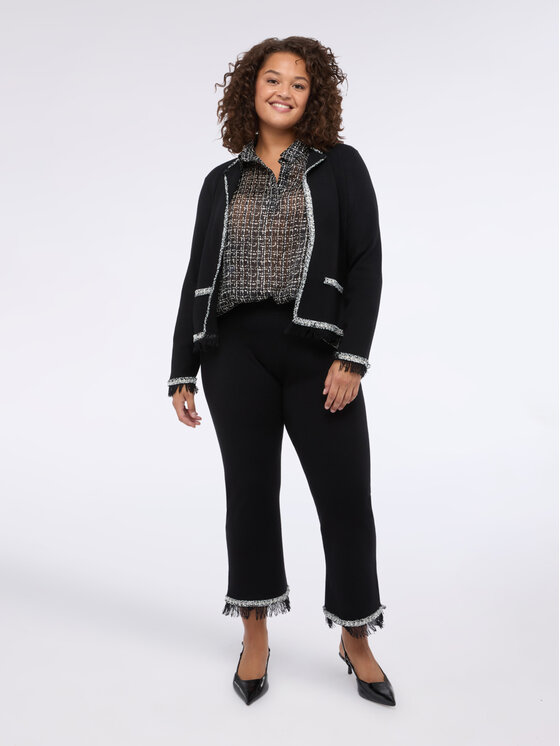 Fiorella Rubino Fiorella Rubino Cardigan M828L008233N033 Nero Boxy Fit