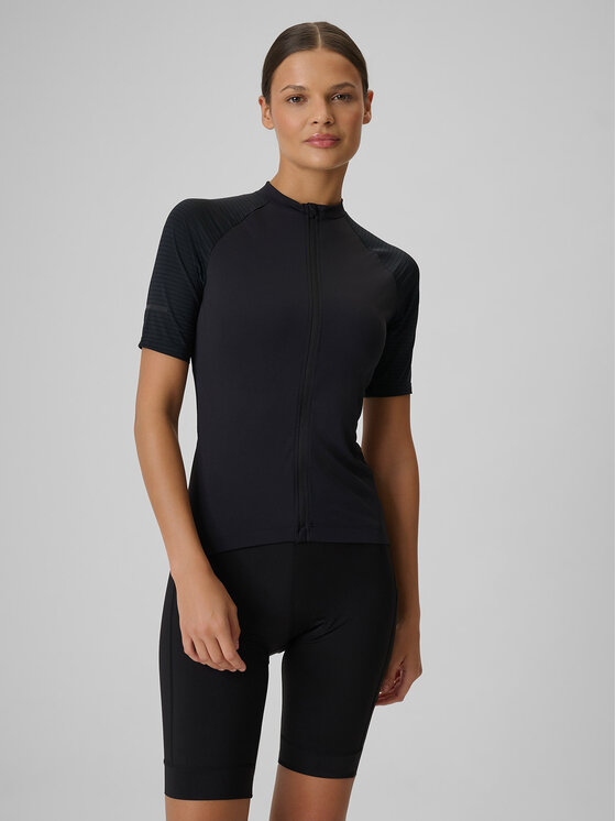 4F 4F Koszulka rowerowa ALTERNATIVE PATH Czarny Slim Fit