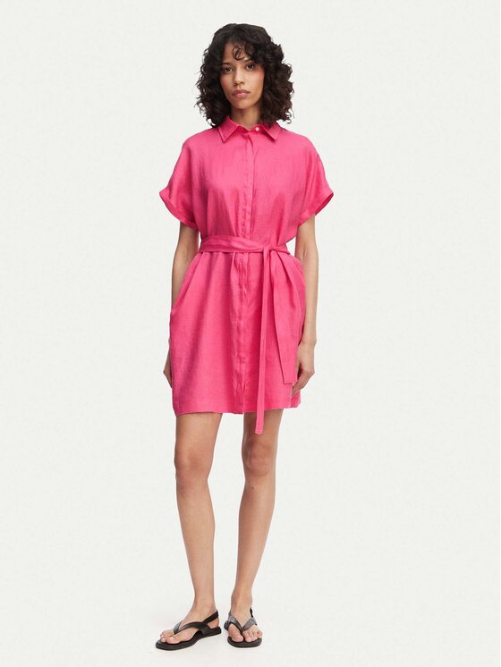 Gant Gant Φόρεμα πουκάμισο 4503514 Ροζ Relaxed Fit